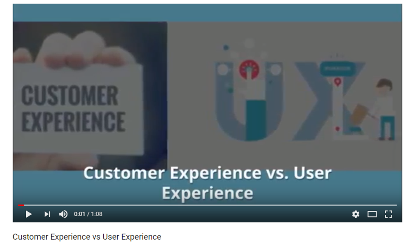 Customer experience vs User Experience